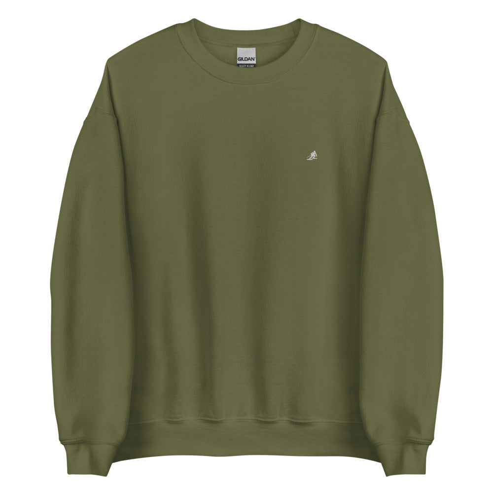 White Embroidered Powder Sweatshirt LW