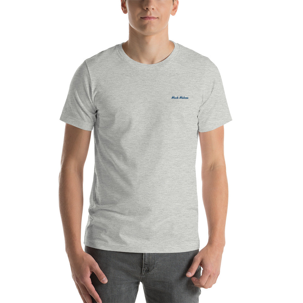 Mack Malone Navy Embroidered Tee