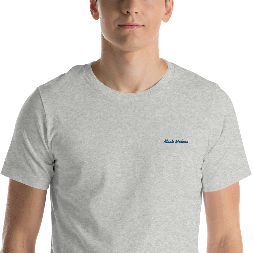 Mack Malone Navy Embroidered Tee